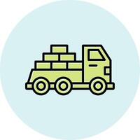 Logistics Delivery Truck Vecto Icon vector