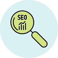 Seo Search Vecto Icon vector