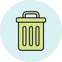 Trash Bin Vecto Icon vector