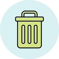 Trash Bin Vecto Icon vector