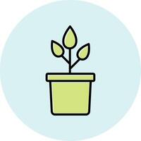 Plant Pot Vecto Icon vector