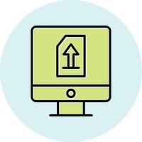 Upload File Vecto Icon vector