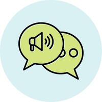 Marketing Conversation Vecto Icon vector