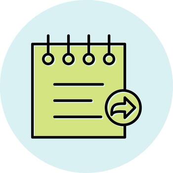 Notes Share Vecto Icon vector