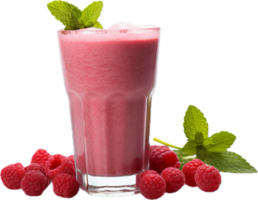 ai genererad hallon smoothie i en glas png