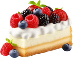 AI generated sponge cake png