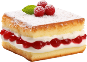 AI generated sponge cake png