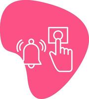 Emergency Alarm Button Vecto Icon vector