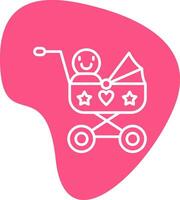 Baby Cart Vecto Icon vector