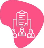 Work distribution Vecto Icon vector