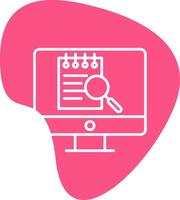 File Search Computer Vecto Icon vector