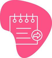 Notes Share Vecto Icon vector