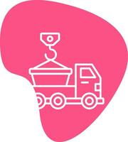 Skip Truck Vecto Icon vector