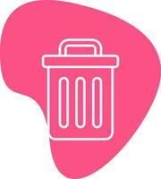 Trash Bin Vecto Icon vector