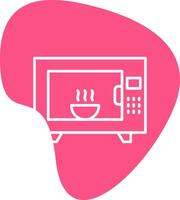 Microwave Oven Vecto Icon vector