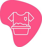 Washing Clothes Vecto Icon vector