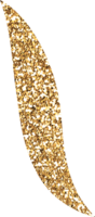 guld glitter konfetti png