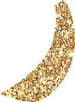 guld glitter konfetti png