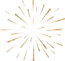 Gold Glitter Firework Explosion png