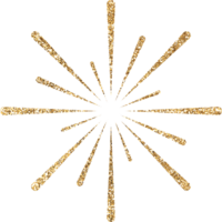 Gold Glitter Firework Explosion png