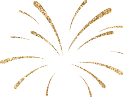 Gold funkeln Feuerwerk Explosion png