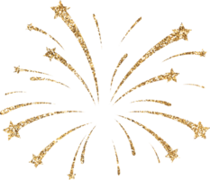 Gold Glitter Firework Explosion png