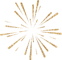 Gold Glitter Firework Explosion png