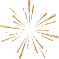 Gold Glitter Firework Explosion png