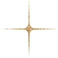 Gold Bright Glitter Star png