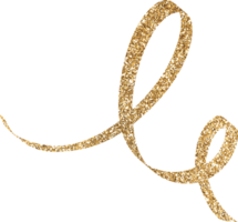 guld glitter konfetti png