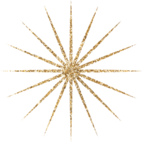 Gold Bright Glitter Star png