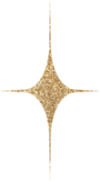 Gold Bright Glitter Star png