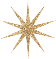 oro brillante Brillantina estrella png