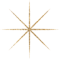 Gold Bright Glitter Star png