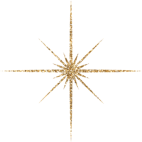 Gold Bright Glitter Star png