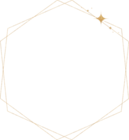 oro Brillantina marco png