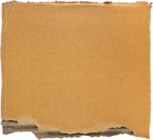 marron déchiré ondulé papier carton png