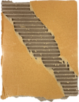 marron déchiré ondulé papier carton png