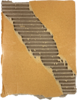 Brown Torn Corrugated Cardboard png