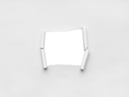 White Torn Paper Background png