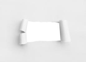 White Torn Paper Background png