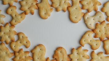 galletas en un blanco antecedentes foto