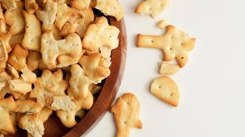 galletas en un blanco antecedentes foto