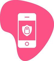 Mobile Security Vecto Icon vector