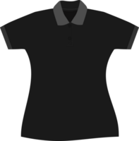 polo overhemd mockup voorkant PNG transparant