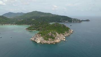 Aerial View of Tropical Island video