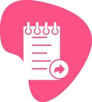 Notes Forward Vecto Icon vector