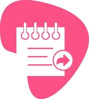Notes Share Vecto Icon vector