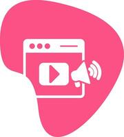 Video Marketing Vecto Icon vector