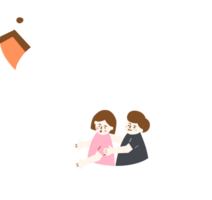 Paar sind nehmen ein Reiten auf das Schwan Boot png